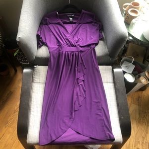 NORDSTORM RACK purple wrap dress
